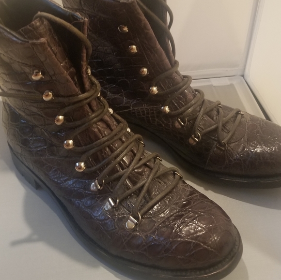 Bally Crocodile Lace-Up Boot - Picture 5 of 11